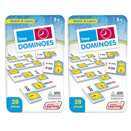 Junior Learning Time Dominoes, 2PK JL486